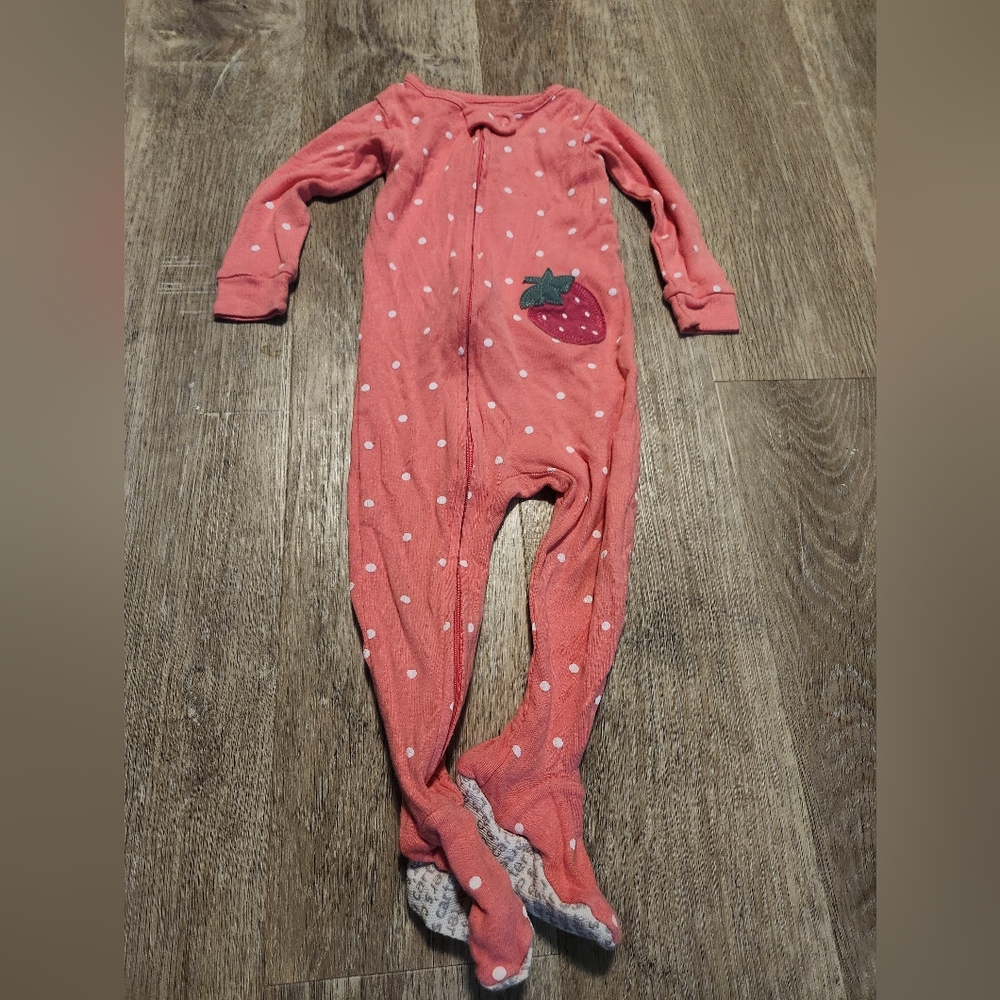 Carter's Pink Strawberry Footie
